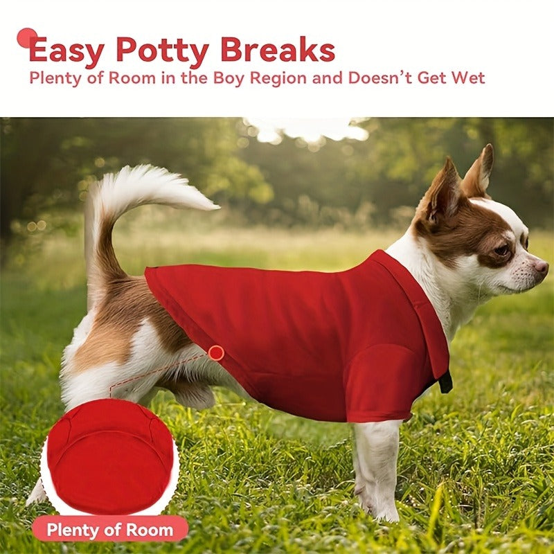 Dog Polo Shirt 6-Pack Collared T-Shirt Breathable Pullover | 100% Polyester All-Season Pet Outfit for Small Medium Dogs & Cats, Boy & Girl Puppy Kitten - product image 6