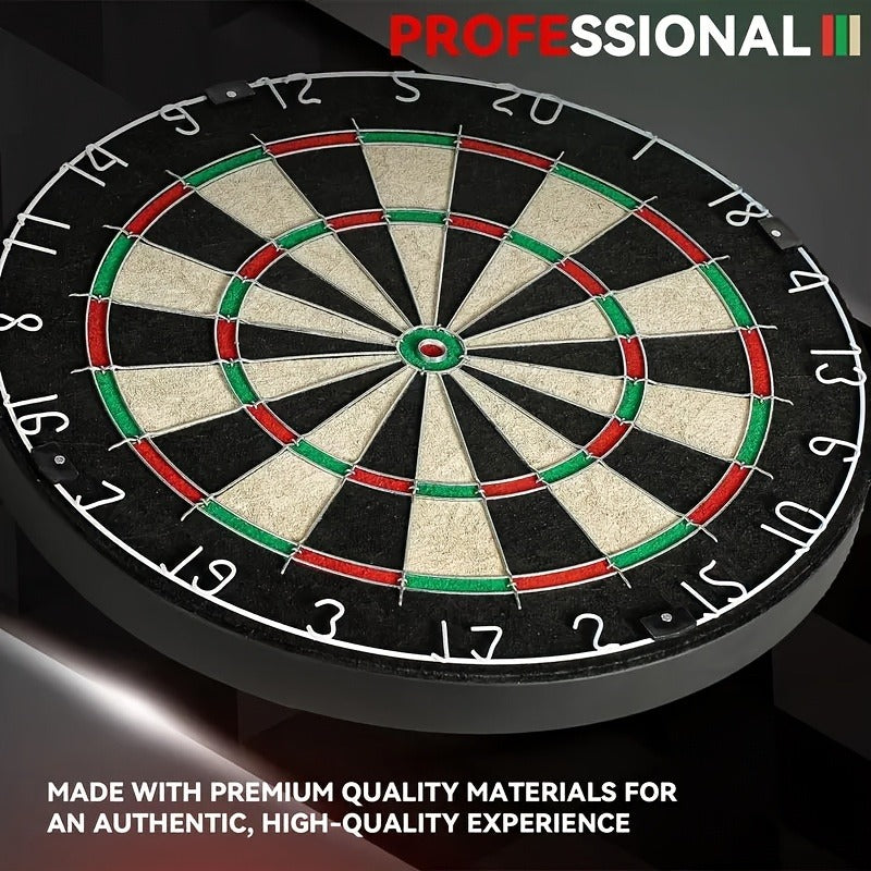 18 Inch Professional Sisal Bristle Dartboard Set – High-Density Double-Sided Board for Training Competition Game Night Christmas Gift – Regulation Size Steel - product image 9