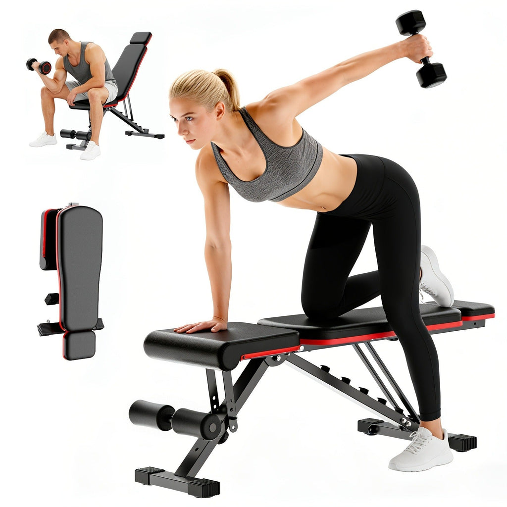 Foldable 14-in-1 Home Gym Dumbbell Bench, 1000 lbs Capacity, Roman Chair with Thick Cushion & Headrest – Adjustable Weight Bench - product image 10