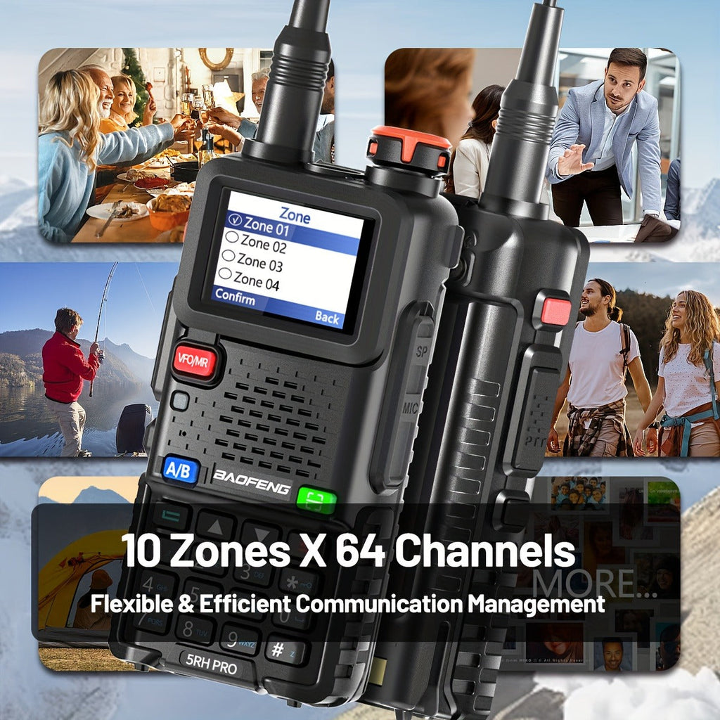 Baofeng Ham Radio 5RH Pro GPS 10W Long Range Walkie Talkie 2 Pack for Everyday Use - product image 7