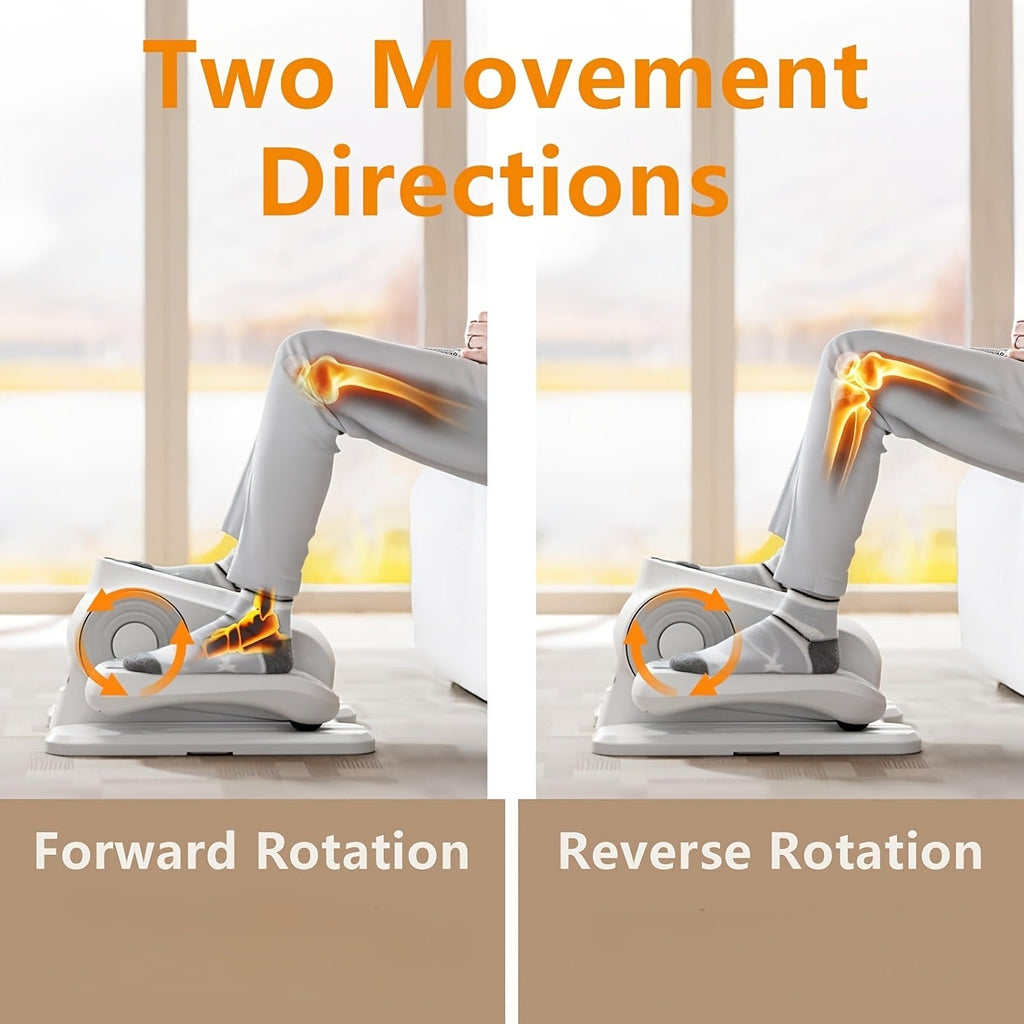 Under Desk Elliptical Machine | 12-Speed Electric Seated Leg Exerciser, Quiet & Carry-along Foot Pedal Trainer with Remote, for Seniors & Home Office Workouts - product image 8