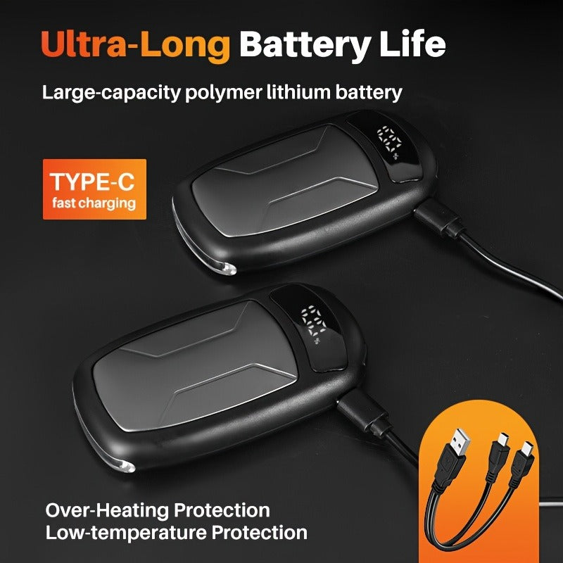 Rechargeable Hand Warmers with COB Light 2 Pack | Magnetic USB Electric Pocket Hand Warmer 12 Hours Heat | Carry-along Reusable Handwarmer for Camping Hiking - product image 8