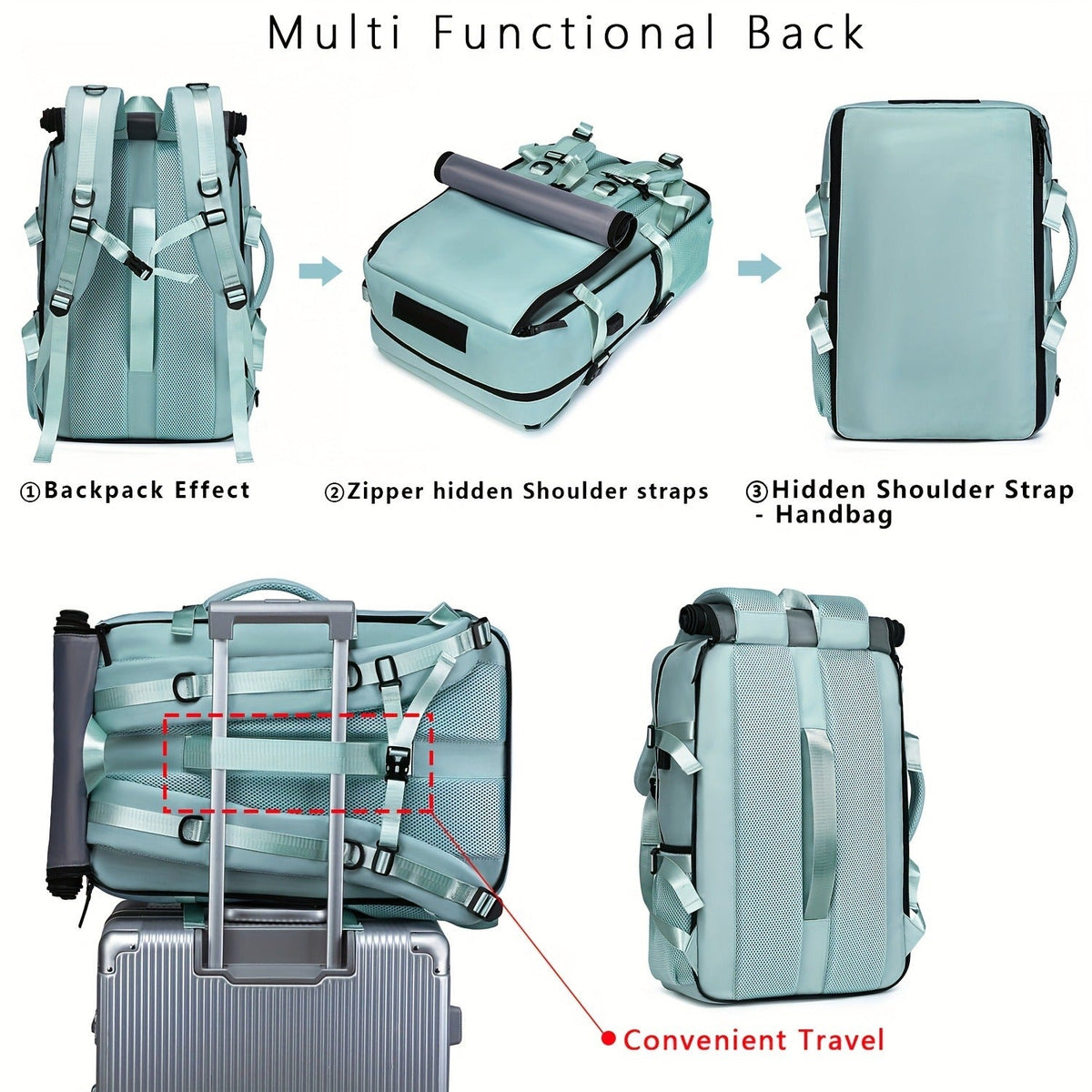 Waterproof Soft Shell Daypack for Men & Women, Multi-Functional Travel Rucksack for Business, College & Daily Commute, Multiple Colors Available – Large - product image 18