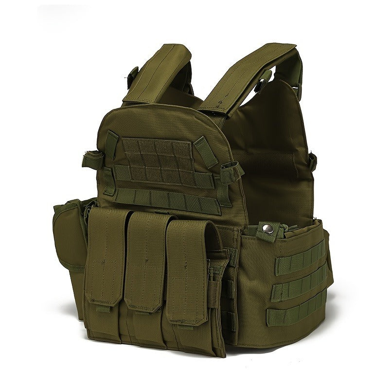 Tactical MOLLE Vest 6094 Adjustable Combat Chest Rig with Multi-Pocket System for Outdoor Hunting Training Airsoft CS Wargame Hiking Camping - product image 16