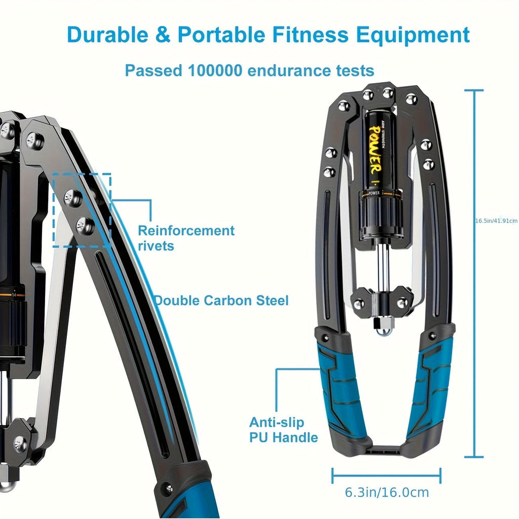 Chest Expander Resistance Trainer | Adjustable 22-440 lbs, Home Gym Arm & Chest Muscle Builder, Full Body Workout Equipment - product image 9