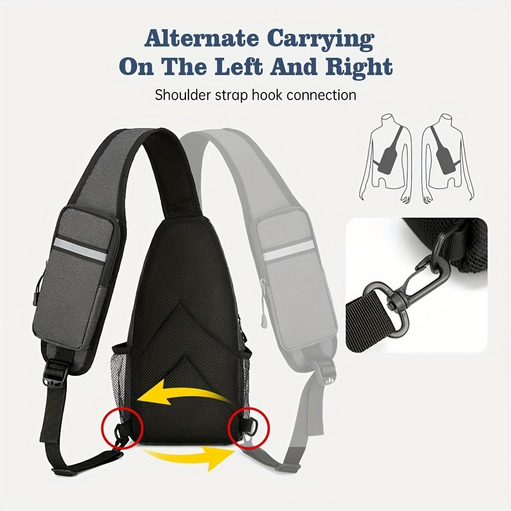 Crossbody Bag for Women & Men, Large Capacity Single Shoulder Bag with Zipper, Featherlight Multi-Pocket Design, Casual Sling Bag for Travel, Hiking, Work - product image 23