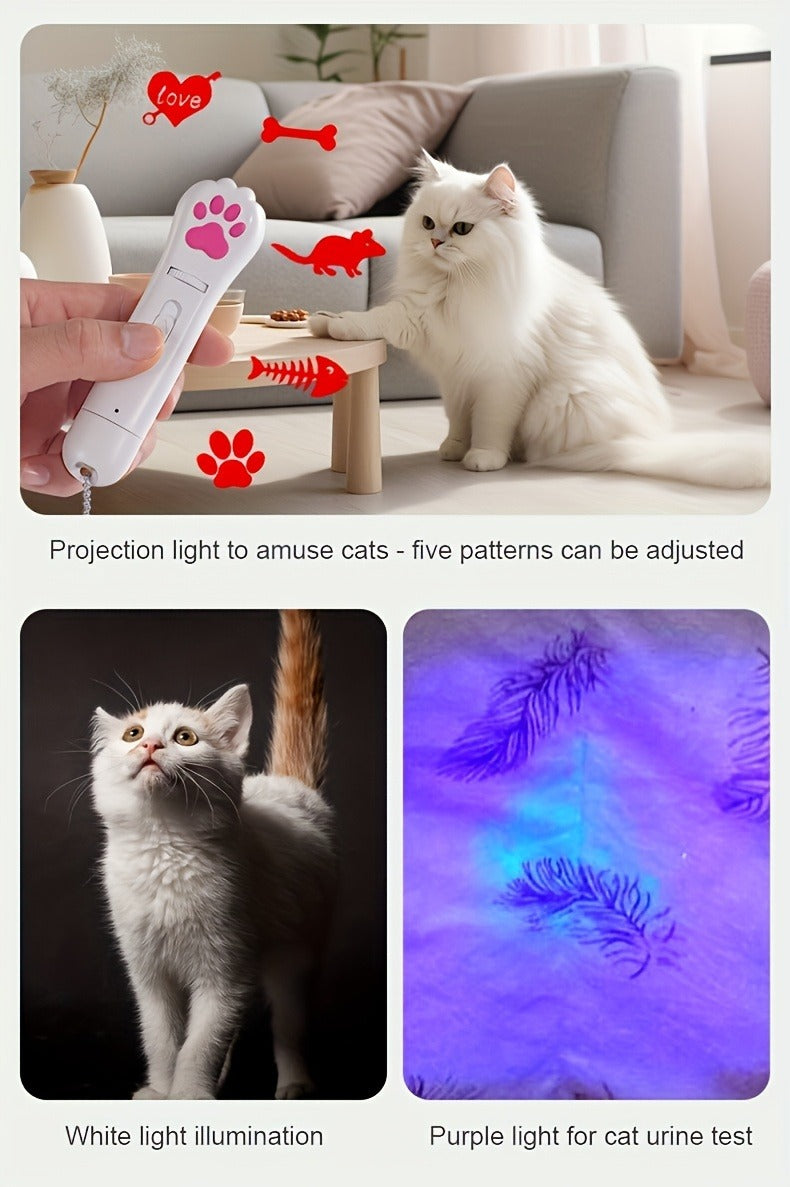 Cat Teaser Toy 7-in-1 USB Rechargeable – Interactive Wand Toy for Indoor Cats & Dogs, Feather Chaser Exercise Toy with Free Bonus Mouse Toy, Stimulating Chase - product image 14