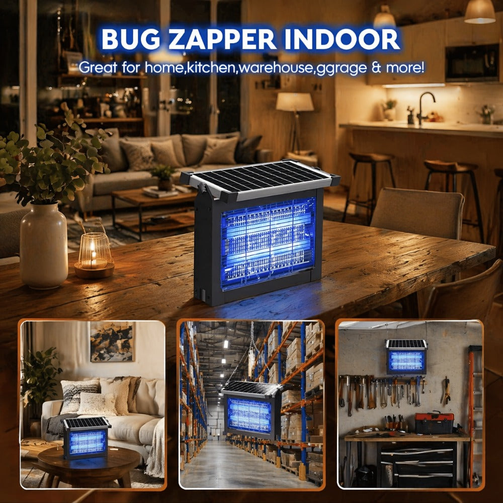 Solar Bug Zapper Outdoor 4200V – Solar Powered Mosquito Killer with Auto/Manual Dual Mode, 2100 Sq.Ft Coverage, 12H Runtime, 3-Way Charging, 10FT Cord, Safe for Family & Pets, for  - product image 7