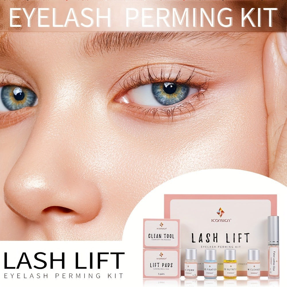 Lash Lift Kit Professional Eyelash Perm & Curl System ICONSIGN Calia Perm Technique 6-8 Weeks Long-Lasting Natural Lash Lifting DIY Home & Salon Use Beginner Friendly Complete Set - product image 5
