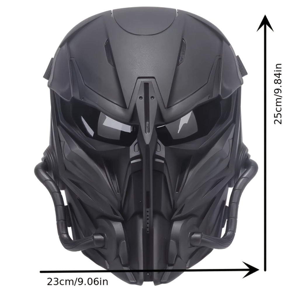 Breathable Sci-Fi Futuristic Half Mask for Halloween Cosplay, Rave Bar Club Music Festival, Photo Prop & Gift for Men Adults, Cool Collectible Accessory - product image 7