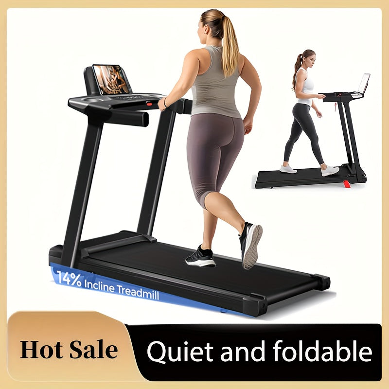3.0HP Quiet Walking Pad for Home, 300LBS Capacity, Travel-friendly Under Desk Treadmill for Walking, Jogging & Running – Folding Treadmill 3-in-1 with 14% Auto - product image