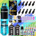 Tattoo Pen Kit Complete Beginner Set - Wireless Battery Tattoo Pen 1400mAh LCD Screen, 10pcs Cartridge Needles, 11 Color Inks, Power Supply, Coreless Motor Low Noise, Tattoo Gun Ki - product image 20