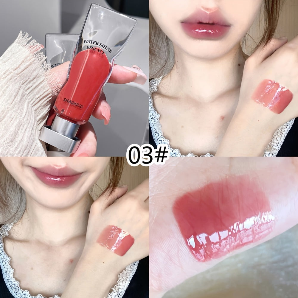 Lip Gloss Set 5 Pack – Water Glow Essence Jelly Glass Lips Mirror Shine, Non-Sticky Moisturizing Lip Glaze, Lightweight Luminous Lip Color, Holiday Gift for Women - product image 14