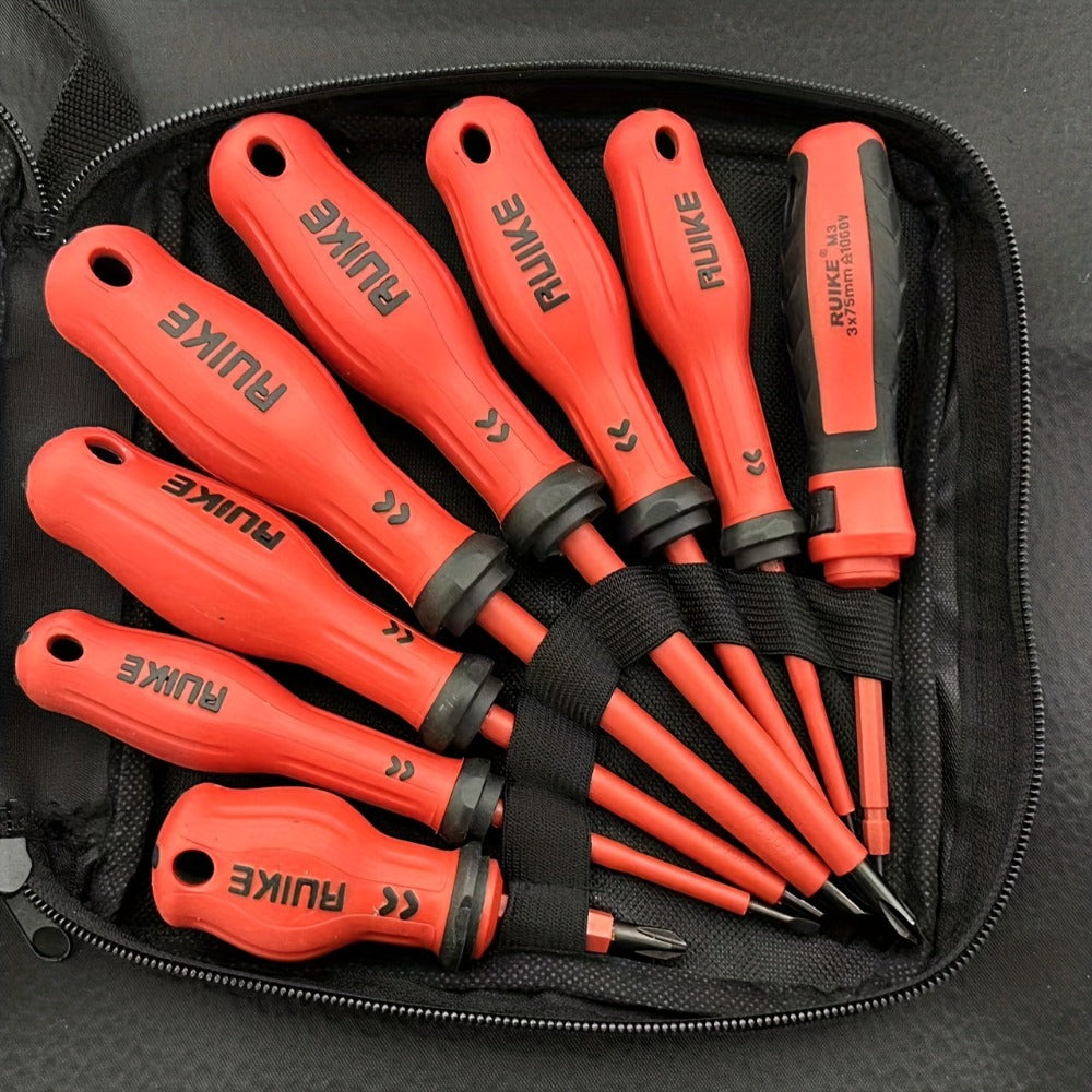 Magnetic Screwdriver Set 8pcs, 4 Slotted & 4 Phillips Non-Slip Handle Precision Screwdrivers, Manual Hand Tool Kit for Electronics, Furniture, Appliances, Car Repair & DIY Projects - product image 9