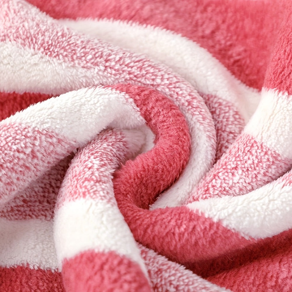 Microfiber Bath Towel Set No Hair Loss - Ultra Soft Highly Absorbent Quick Dry Two-Color Striped | 1 or 4 Pack | 27x55in | Slate Gray Berry Red Pine Green Multi | Beach Spa Gym Hom - product image 23