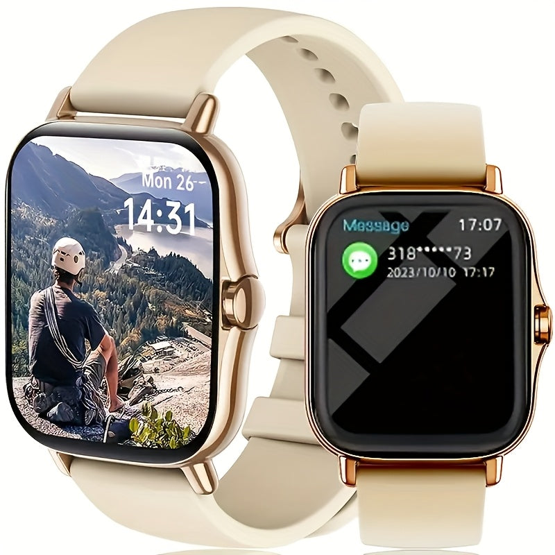 Fitness Tracker Watch Compatible with Android & iPhone for Men and Women, Dual Strap – Bluetooth Calling Smartwatch with 1.83" Full Touch Screen, Multiple Sport Modes, Music Control & Sedentary Reminder
