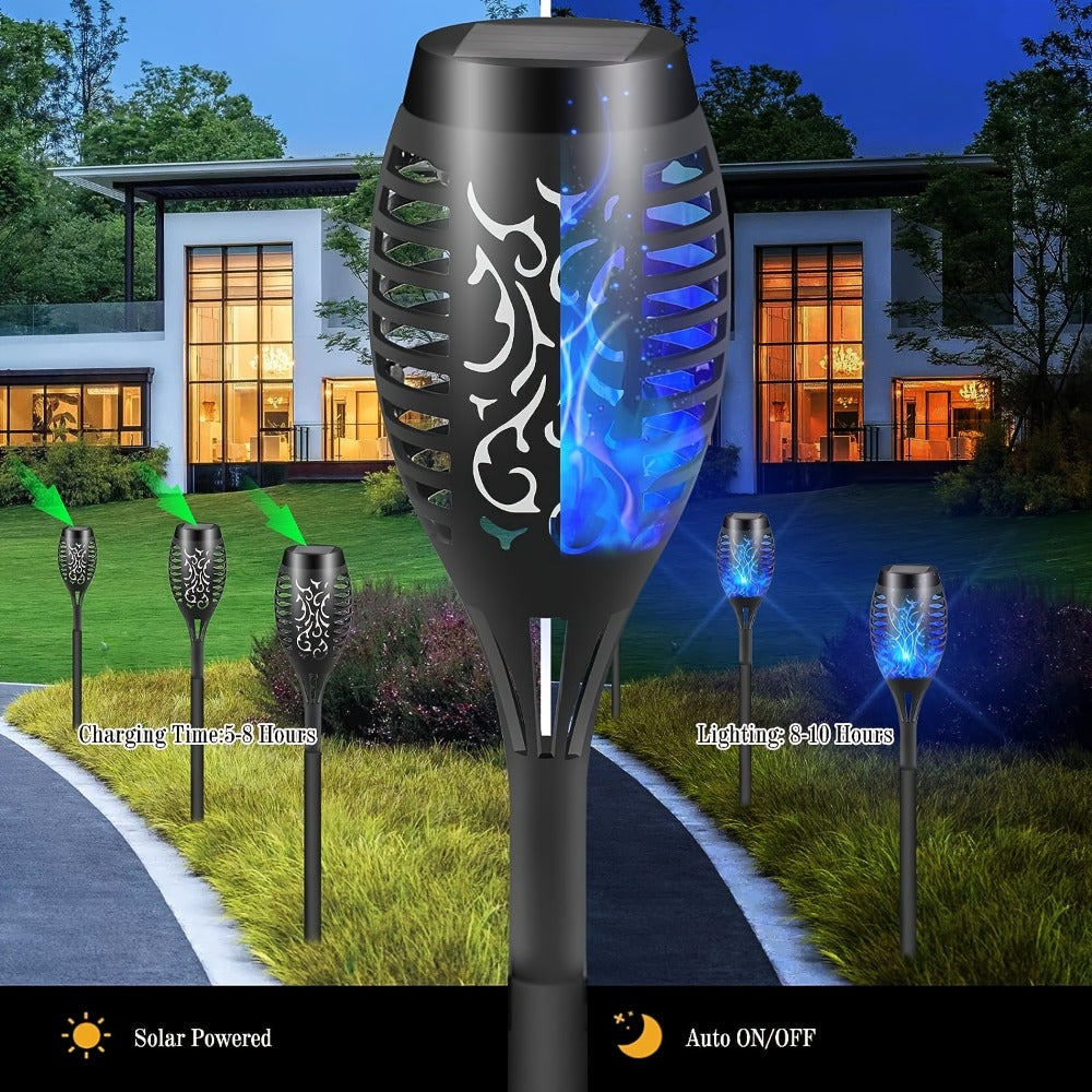 Solar Torch Lights Flickering Flame Outdoor – Auto On/Off Dancing Flame Solar Garden Lights IP54 Waterproof | Landscape Pathway Torch for Garden, Yard, Patio & Christmas Decoration - product image 10