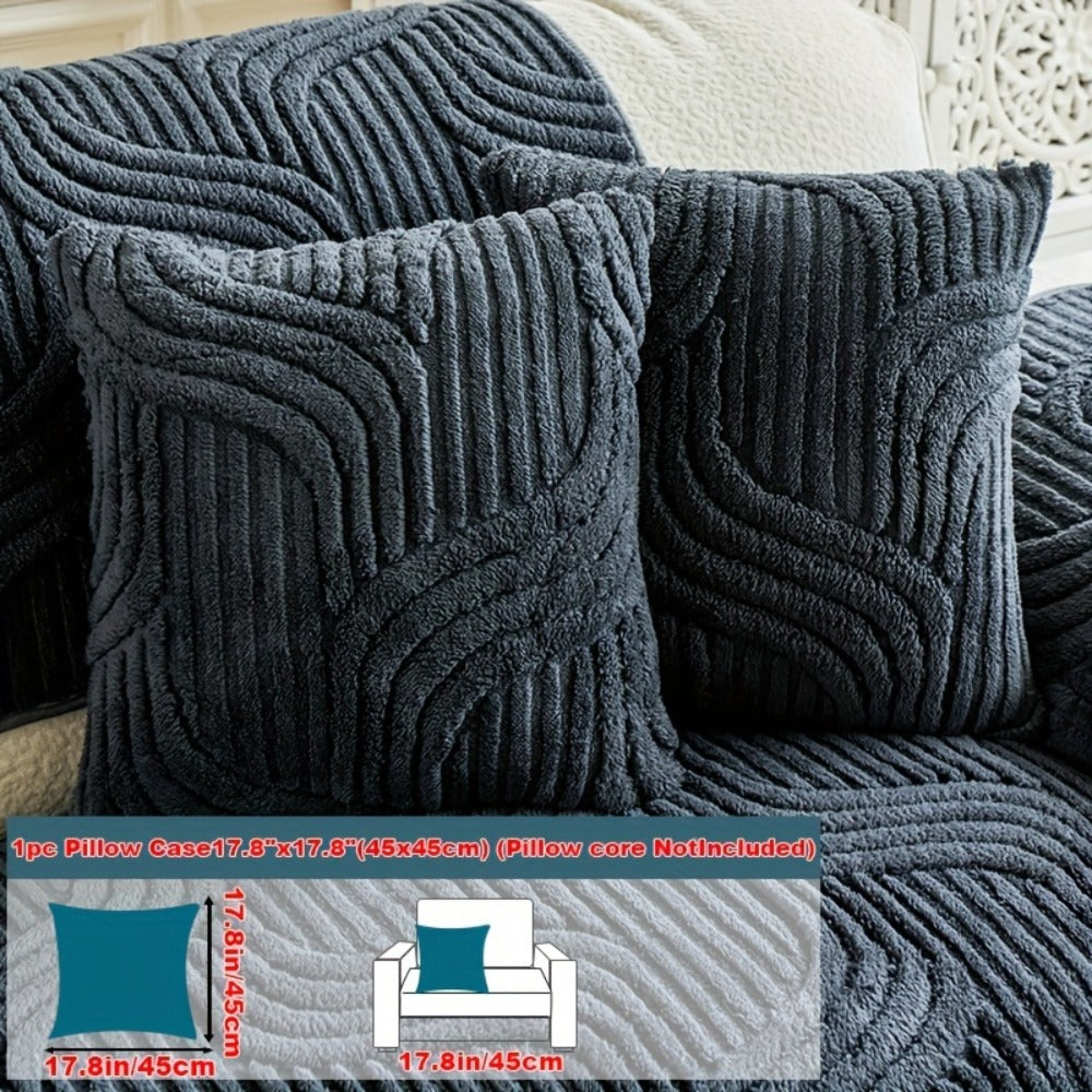 Stretch Velvet Sofa Cover Non-Slip | Plush Shu Velveteen Couch Slipcover, Modern Luxury Pet Friendly Machine Washable, 2 3 4 Seat, Armrest & Pillowcase, Living Room Bedroom Office - product image 21