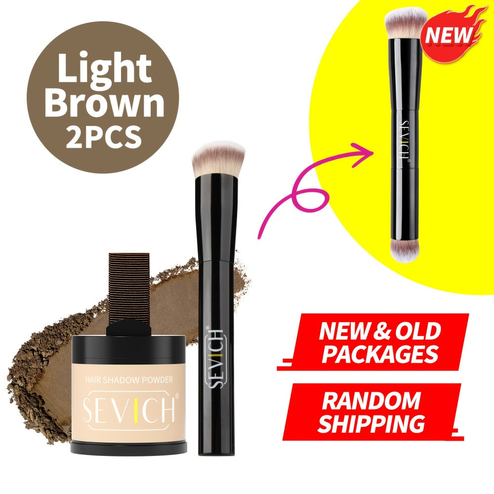 Hair Root & Hairline Concealer Powder Kit with Brush — Waterproof Instant Coverage for Thinning Hair, Receding Hairline & Bald Spots | 5 Shades | Black & Brown Tones | Women & Men - product image 11