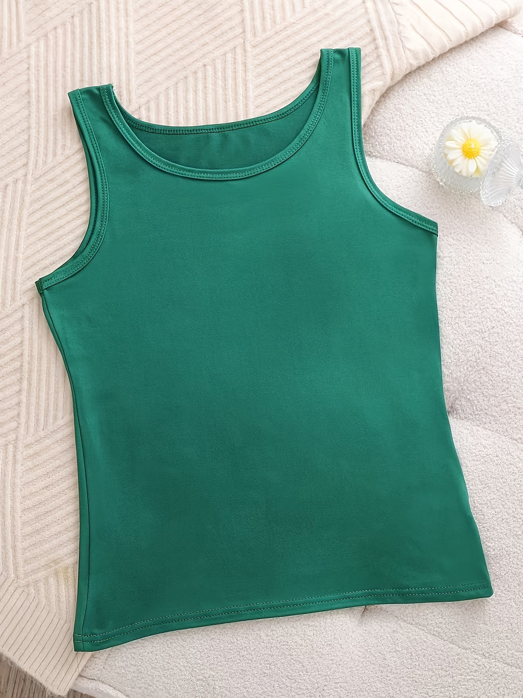 6pcs Women's Soft Sticky Blouses - Sleeveless Shirts with Semi-Sheer Adhesive Top Layer (No Padding), Breathable All-Season Vest for home & Layering - product image 13