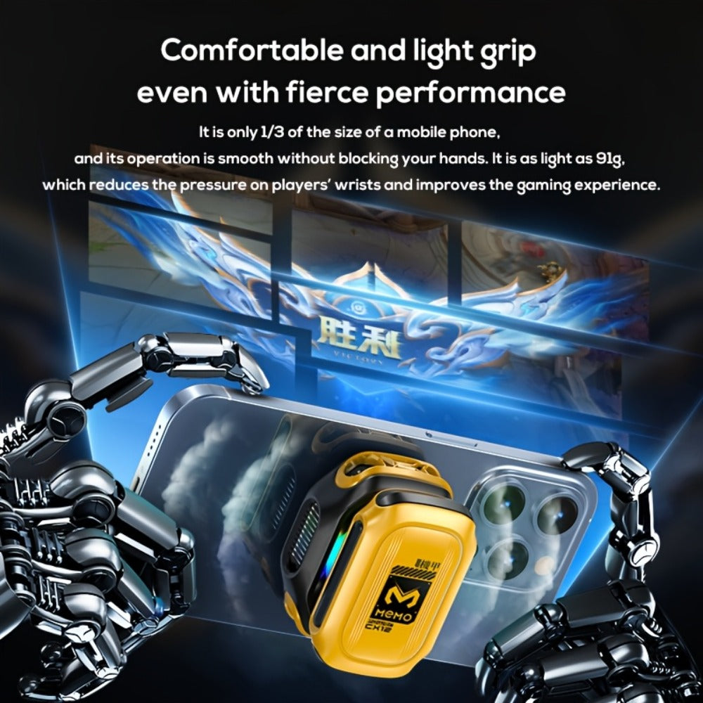 Phone Cooler Magnetic Semiconductor Cooling Fan with RGB LED Temperature Display Rechargeable Battery USB Type-C for Mobile Gaming TikTok Live Streaming iPhone Android - product image 7