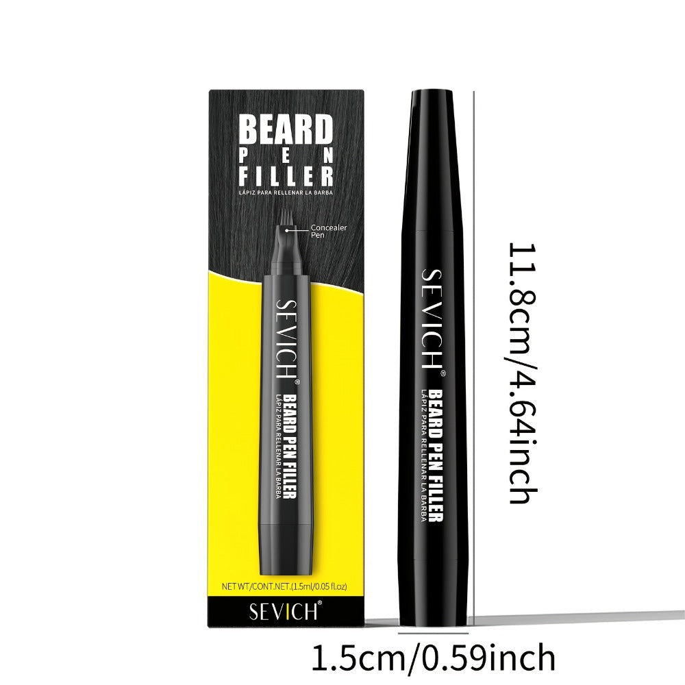Beard Filler Pencil with Brush — Waterproof Long-Lasting Beard Pencil for Fuller Thicker Beard | Fills Sparse Patchy Beard & Mustache | Men's Grooming Tool | Black & Dark Brown | 1 - product image 6