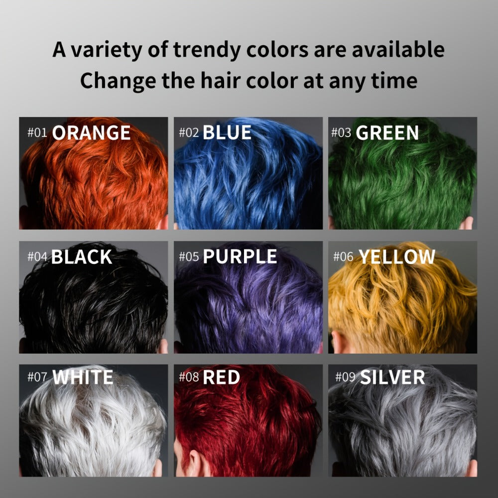 Hair Color Wax Temporary Hair Dye 3.53oz — 9 Vivid Shades, Easy Wash, Non-Damaging, Mixable Colors for Halloween Carnival Festival Cosplay Party - product image 8