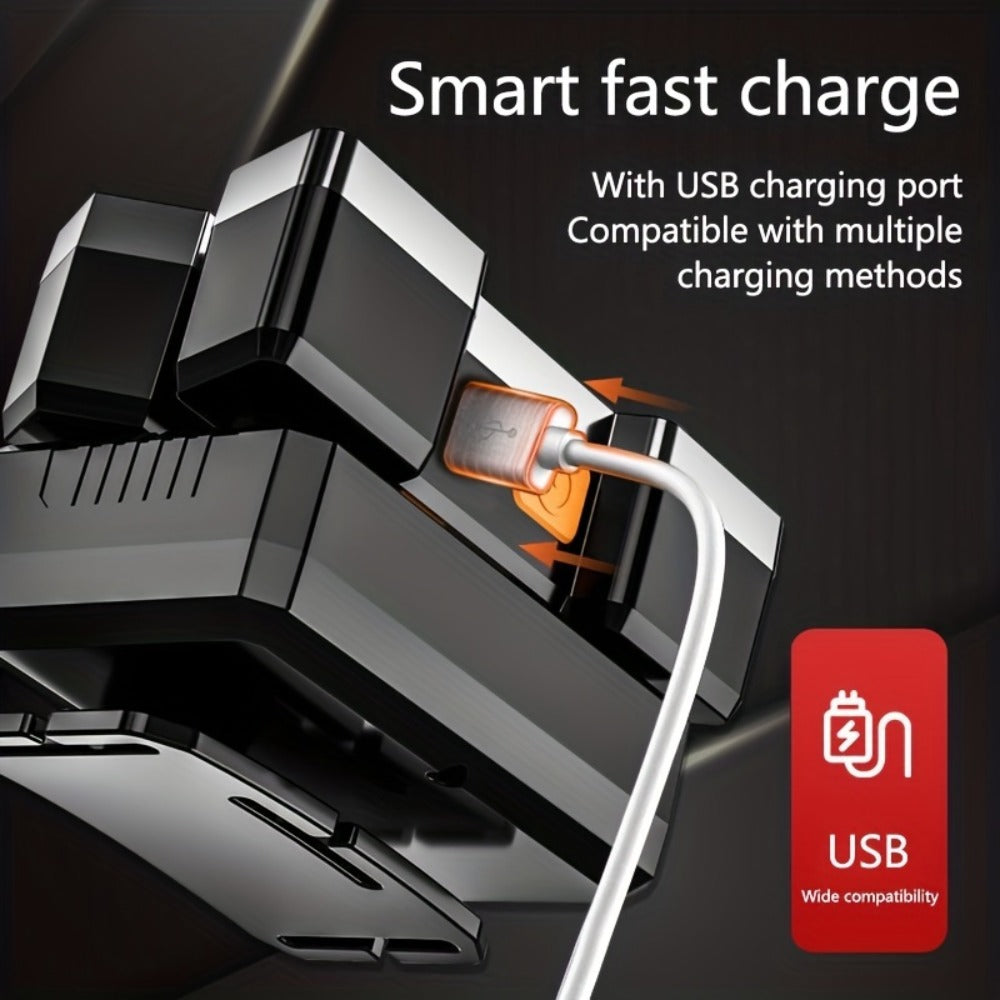 LED Headlamp 2 Pack USB Rechargeable IP44 Waterproof | 5 LED Multi-Mode Head Flashlight | Hands-Free Light for Camping Running Fishing Hiking Outdoor Adventures - product image 7