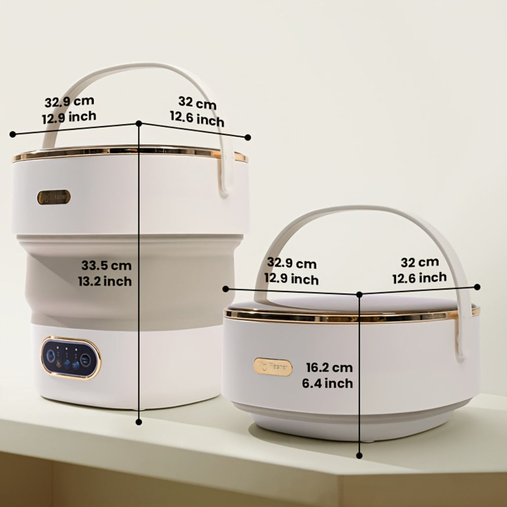 Portable Washing Machine Foldable Mini Washer Large Capacity for Underwear Socks Baby Clothes Apartment Dorm Travel Camping - product image 2