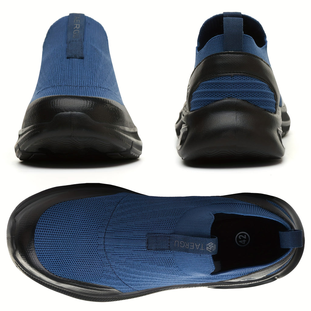 Men's Lightweight Slip-On Steel Toe Work Shoes - Comfortable Sneakers, Puncture-Resistant Loafers, Work Shoes for Men, Available in Black/Grey/Blue, Sizes US - product image 22