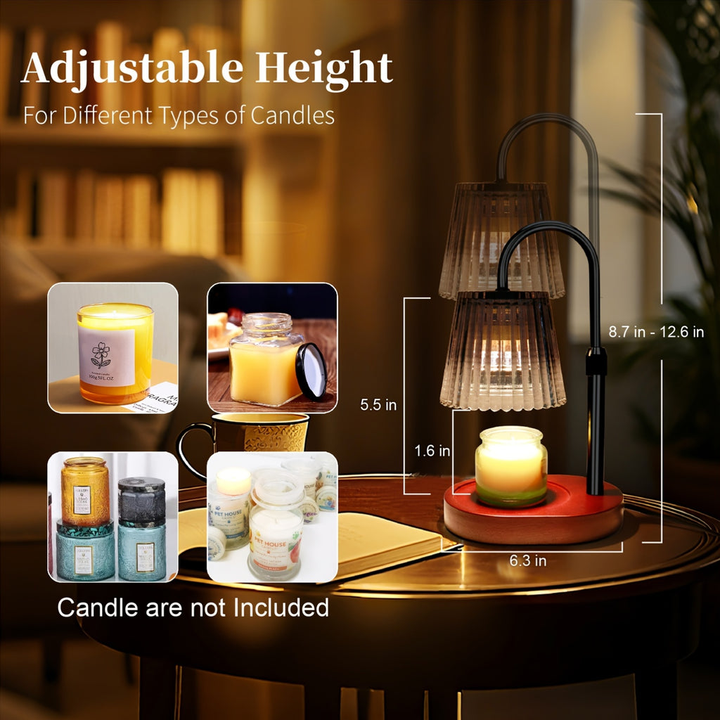 1 Pack Candle Warmer Lamp With Timer Dimmable, Birthday Gifts For Women Mom, House Warming Gifts New Home Decor, Wax Melt Warmer For Jar Candles No Bulb Included