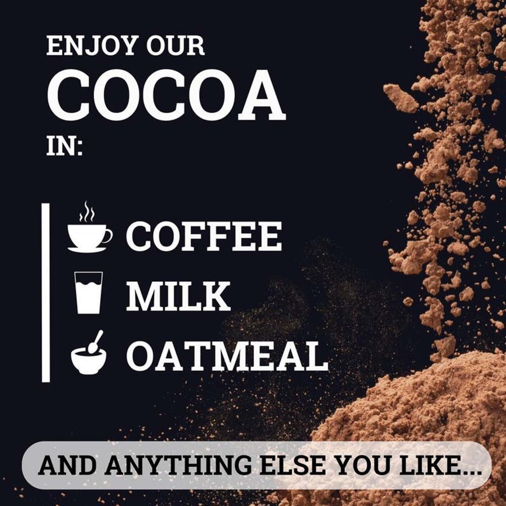 High Flavanol Cocoa Powder 1200mg Per Serving – Cocoa Flavanols & Epicatechin – Unsweetened Dark Chocolate Cacao Powder for Baking, Coffee, Smoothies & Instant Drinks – Rich Intens - product image 4