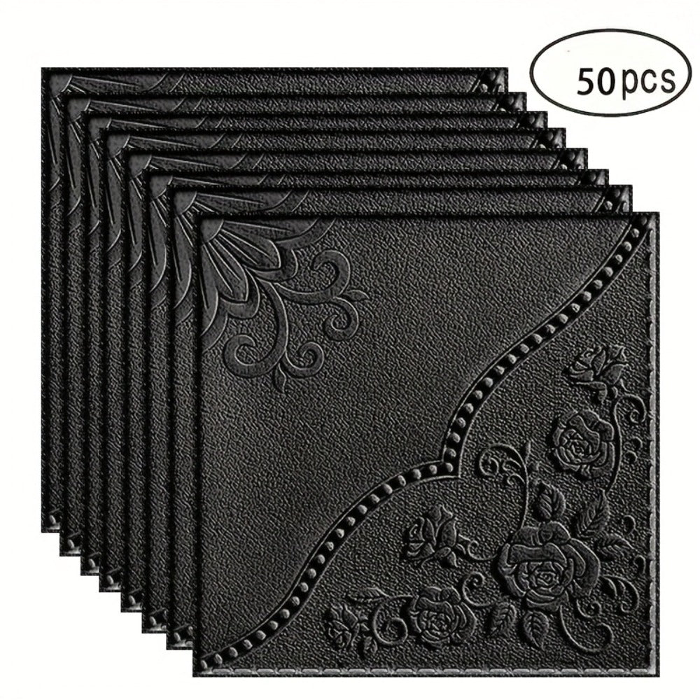 Peel and Stick Tile Stickers 13.78x13.78in Self-Adhesive Glam Plaid Pattern Wall Tiles for Kitchen Bathroom Living Room – 50pcs PVC Waterproof Removable Backsplash Decor - product image 9