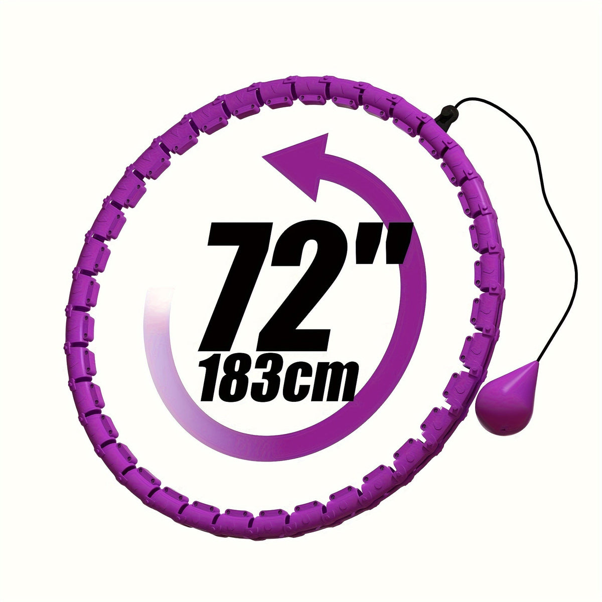 36-Knot Gravity Fitness Circle, Adjustable Resistance, Detachable Design for Core Workouts, Waist Slimming & Strength Training, Home & Gym Use, Great Fitness - product image