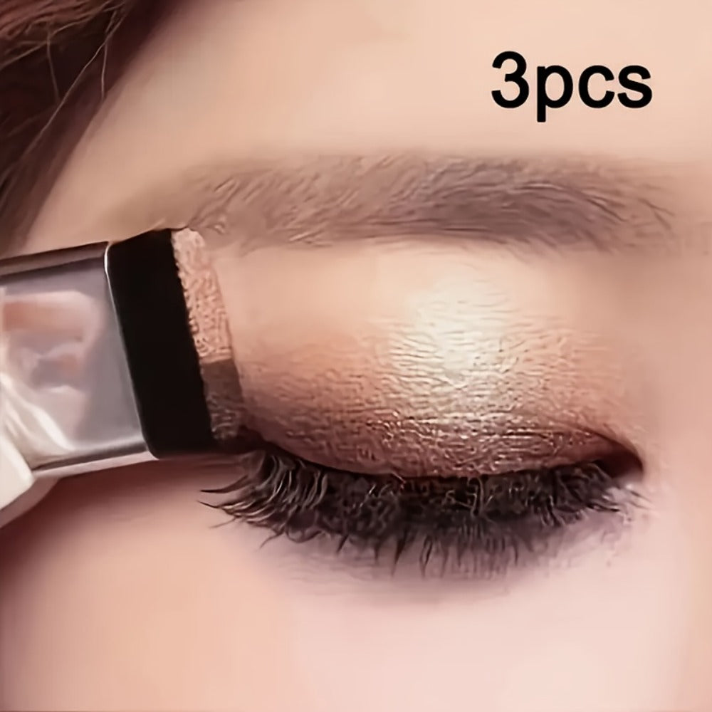 Duo Eyeshadow Palette Set 3 Pack — 2-Color Matte & Shimmer Blendable Eye Makeup with Applicator Brush, Smudge-Proof Long-Lasting Formula for Daily Wear Party Glam Gift for Women - product image