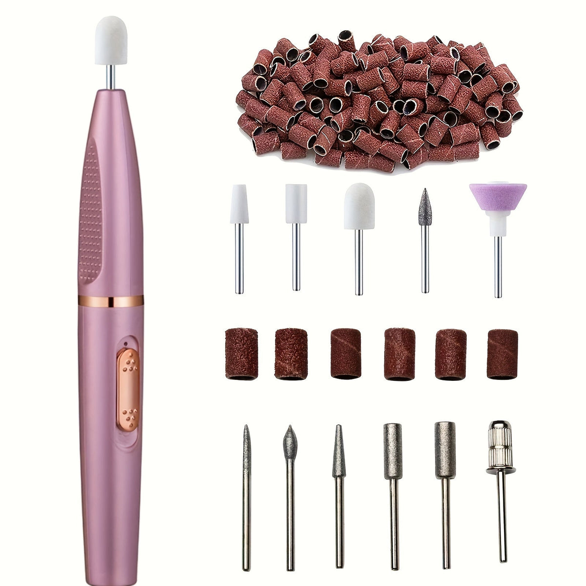 Electric Nail Drill Kit 11-Bit Variable Speed Portable Nail Grinder Machine for Gel Acrylic Natural Nails – Professional Manicure Buffing Filing Cuticle Removal Tool for Home Salon - product image 11