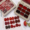 Gradient Gel Nail Polish Set 9pcs Ancola Red Collection – High Saturation Solid Gel, Shiny Gloss Finish, LED Curable Multifunctional Nail Gel | Spring Summer Ombre DIY Manicure Kit - product image 25