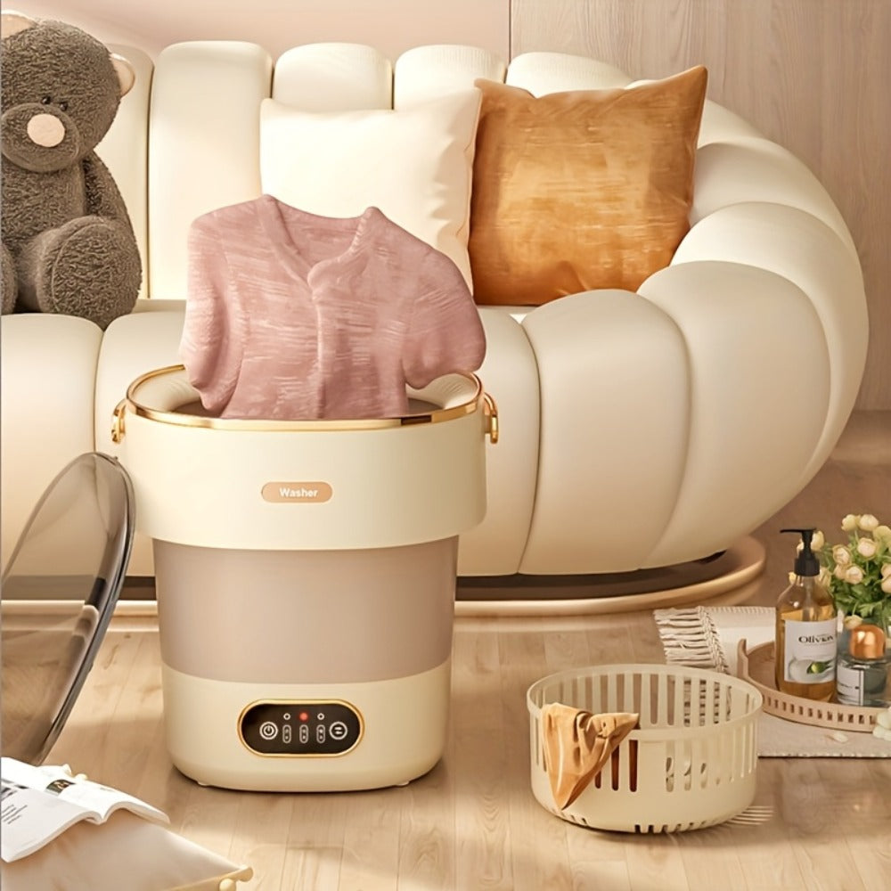Portable Washing Machine Foldable Mini Washer Large Capacity for Underwear Socks Baby Clothes Apartment Dorm Travel Camping - product image 9