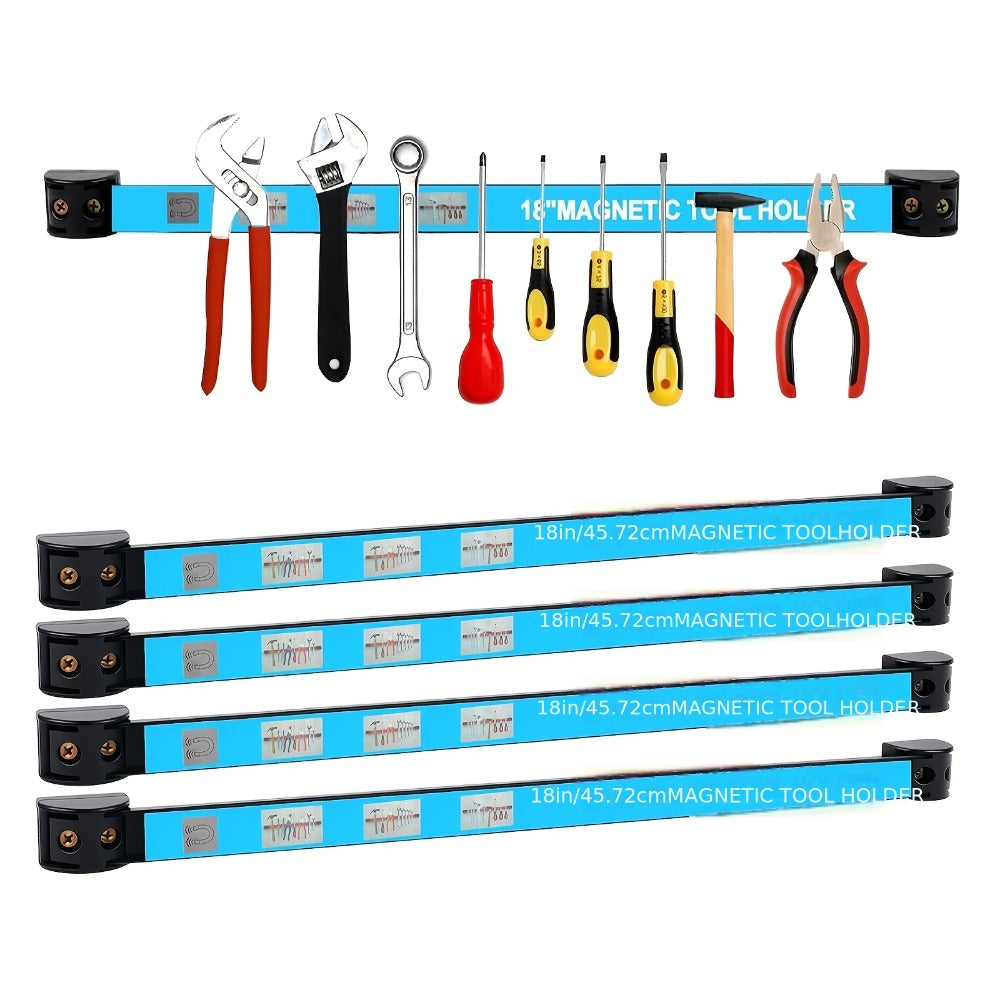 Magnetic Tool Bar Wall Mount Tool Holder 12/18 Inch – Heavy Duty Iron Magnetic Knife Strip & Tool Rack for Kitchen, Workshop & Garage | Wall Mounted Tool Organizer for Knives, Chis - product image 13