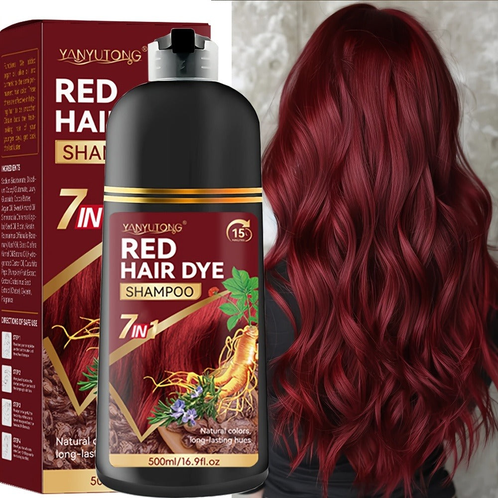 Hair Dye Shampoo Natural Plant Pigments – Covers Gray Hair Fast in 1 Wash, 16.91oz Color Shampoo in Black, Red, Brown, Dark Brown & Chestnut Brown for Women & Men, All Hair Types - product image 6