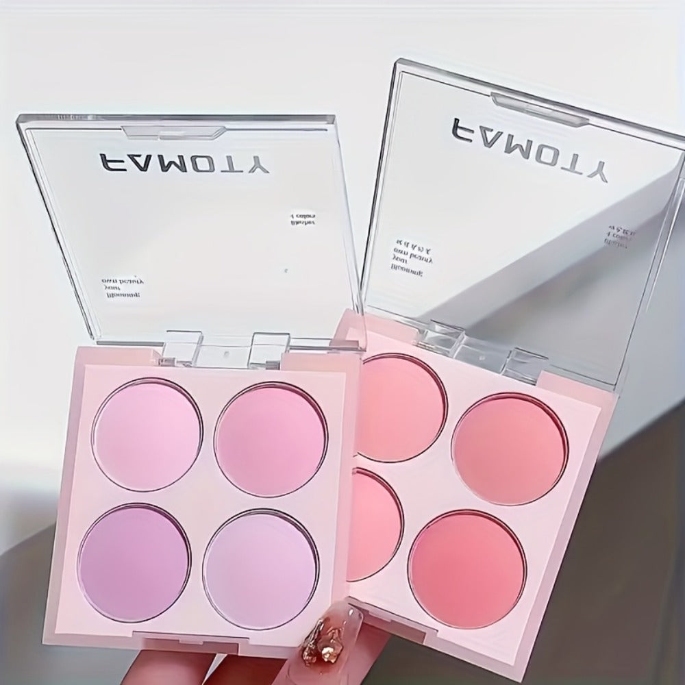 Blush Palette with Brushes Set 4-in-1 — Low Saturation Matte Powder Soft Gradient Finish, Buildable Coverage for Cheeks & Eyes, All Skin Tones, Natural Everyday Makeup Look - product image 8