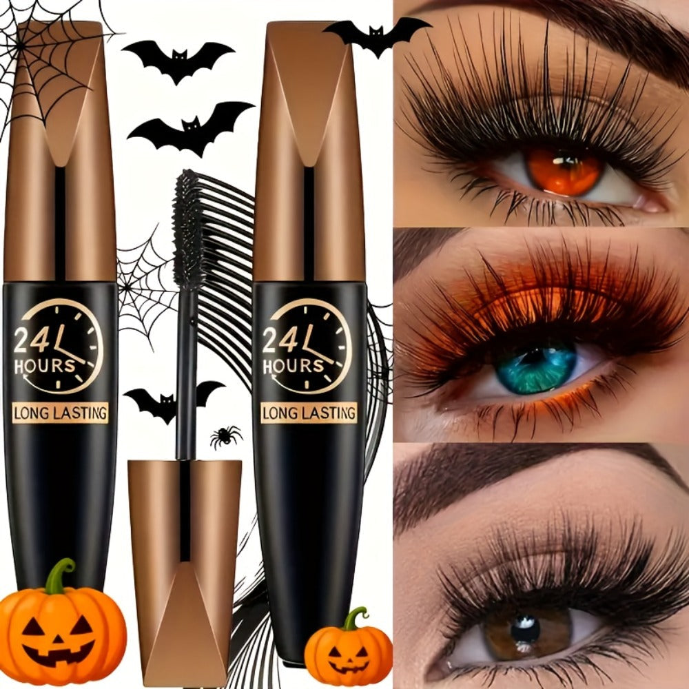 8D Fiber Mascara Set 2 Pcs Volumizing Lengthening Smudge-Proof Waterproof Long-Lasting Lash Extension Enhancer with Eyeliner Pencil Bold Black Eye Makeup Gift for Her - product image 11