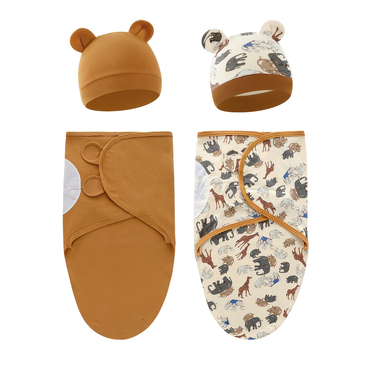 Newborn Blanket and Baby Hat, Suitable for 0-3 Months Old, The Design Mimics The Shape of The Womb and Is Available in Multiple Colors. A Must-Have for Newborns - product image 20
