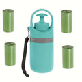 Dog Poop Scooper with Bag Dispenser – 5-Pack Portable Claw Design, Leak-Proof Waste Bags Included, Sturdy Plastic for Outdoor Dog Waste Pickup, Green - product image