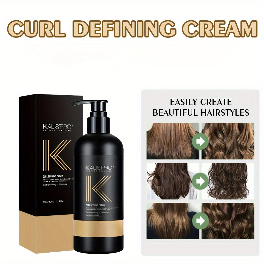 Curl Defining Cream with Detangling Brush Set 10.14 oz — Anti-Frizz Curl Enhancer, Long-Lasting Bouncy Curls, Non-Sticky Lightweight Hold, Salon Quality for Curly Wavy & Coily Hair - product image 22
