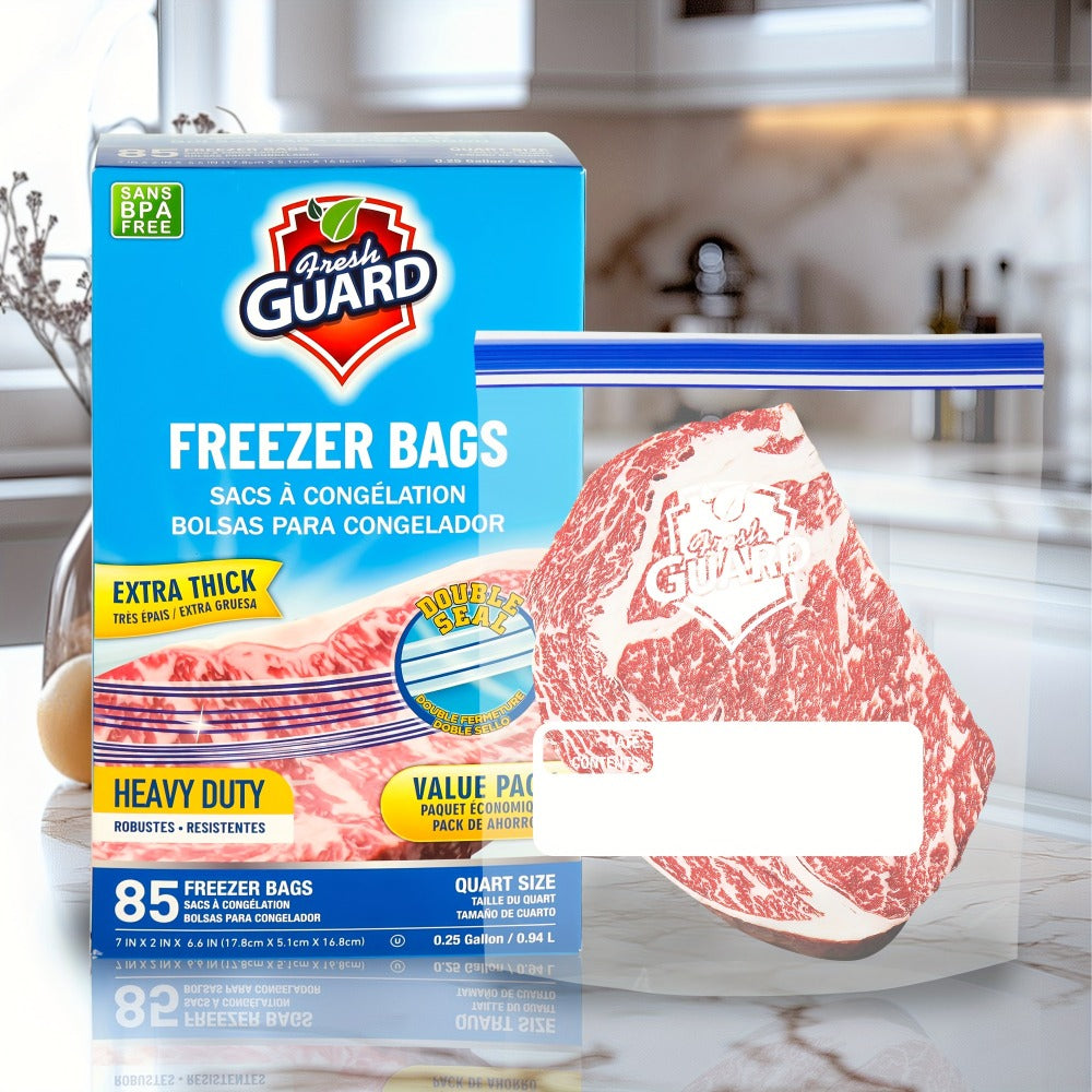 Food Storage Bags 85 Pack 0.25 Gallon | Resealable Freshness Bags Heavy Duty Secure Seal for Fruits, Vegetables, Grains & Meats, Kitchen Food Organization Bags, Flexible Freezer &  - product image 4
