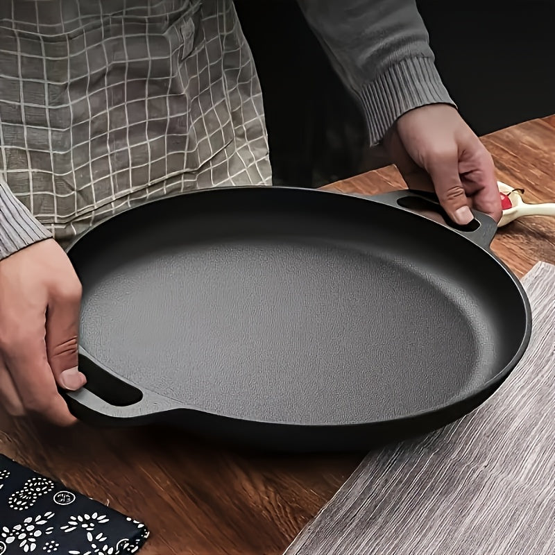 3 pcs Cast Iron Pan, Pre Seasoned, Multifunctional, Non-Stick, for Pizza Lovers, for Home Kitchens, Outdoor Cooking, Durable, Even-Heating, Versatile - product image 18