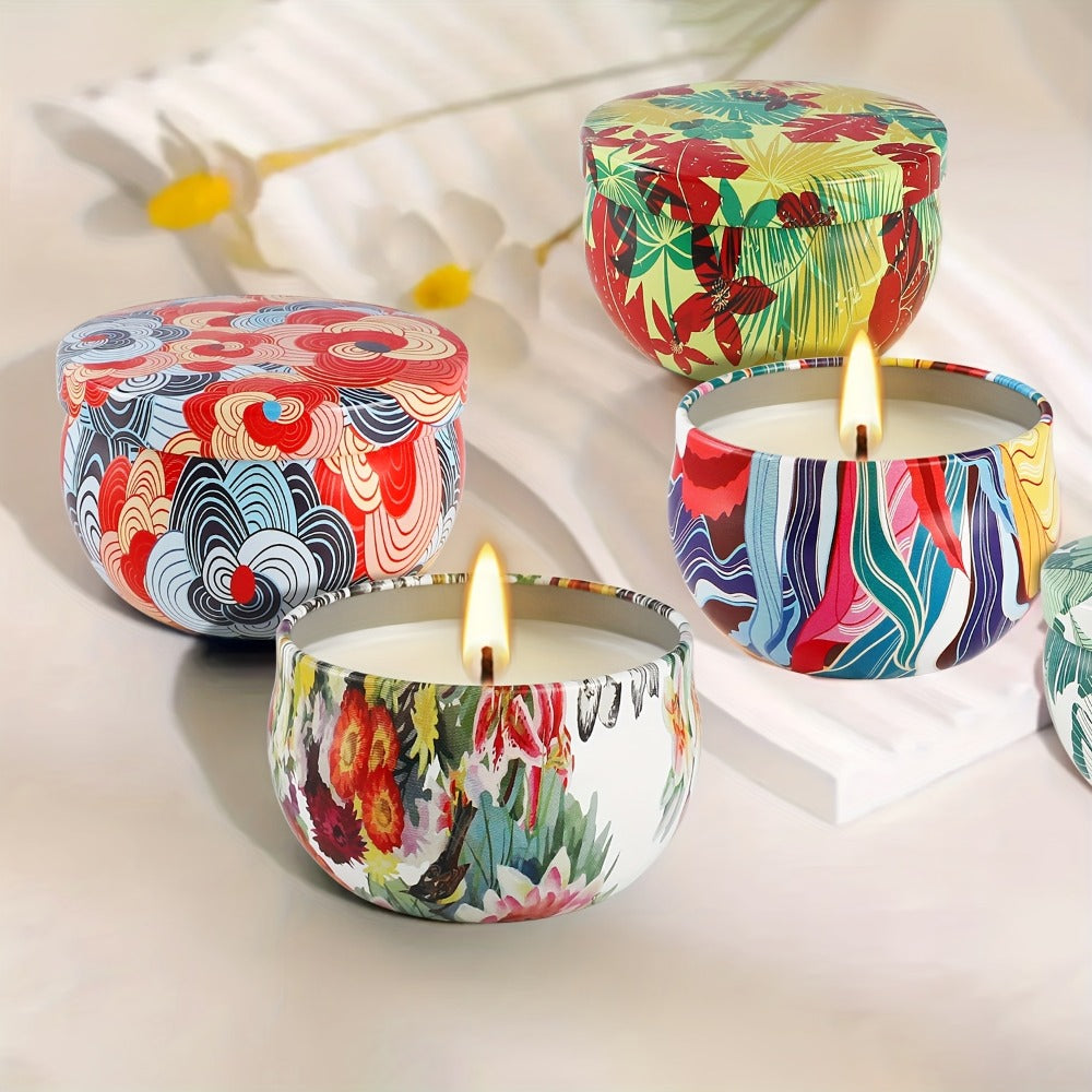 Scented Candles Set of 24 – Soy Wax Candles with Essential Oils, 2.5 Oz Travel Size Candle Gift Set for Women, Rain Scent for Home Decor, Aromatherapy, Birthday, Valentine's Day &  - product image 8