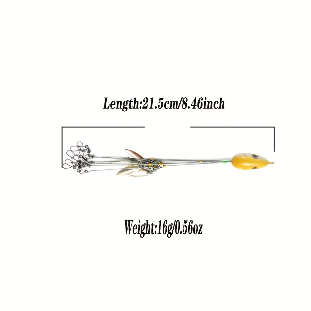 Alabama Umbrella Rig Fishing Lure Set 7 Pack | 5-Arm Multi-Head Bass Lure with Ultralight Tripod Frame, Beginner Friendly Swimbait Rig for Bass Walleye - product image 8