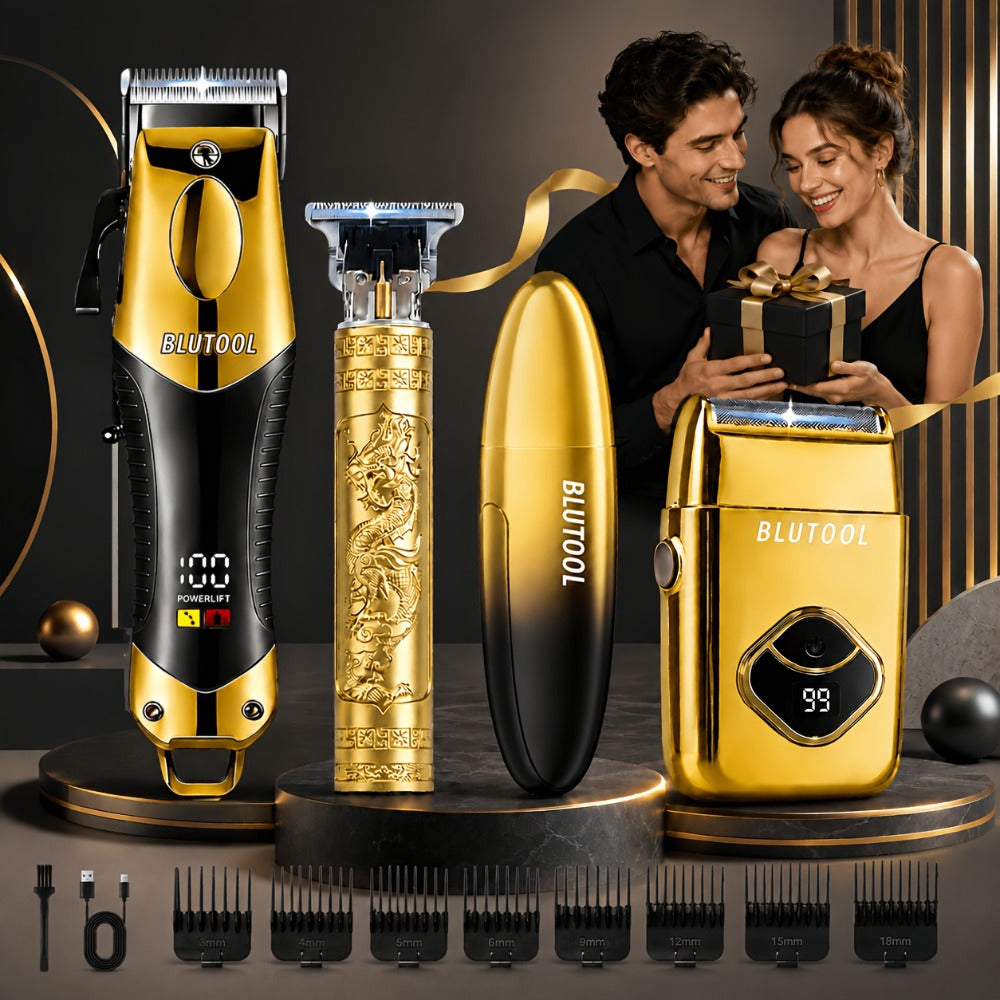 Men's Grooming Kit Hair Clipper & Electric Shaver USB Rechargeable Cordless LED Display – Precision Beard Trimmer Face Shaver Set for Hair Trimming Styling, Grooming Gift for Dad H - product image 13
